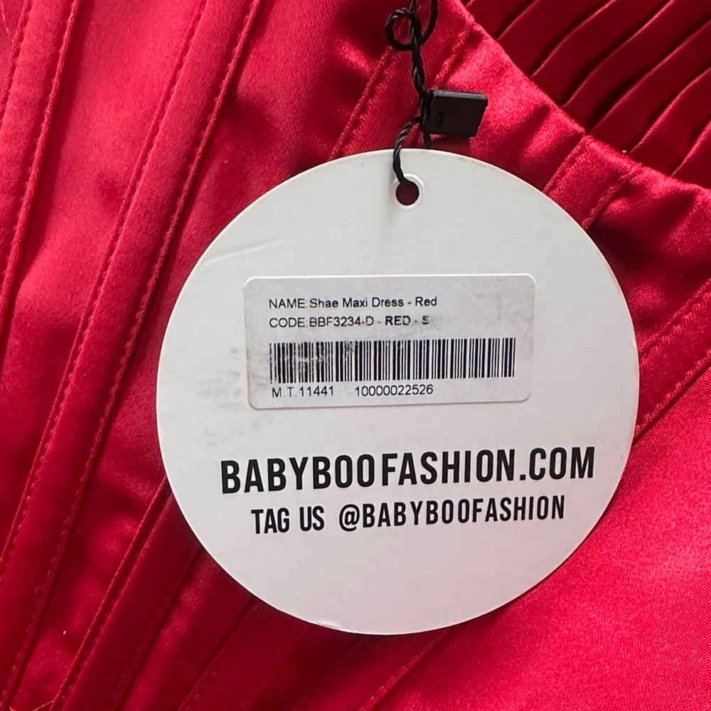 BABYBOO SHAE MAXI DRESS - RED - Picture 3 of 8